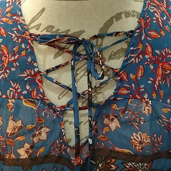 🎀 Everly sheer print top Sz XS - Picture 5 of 7